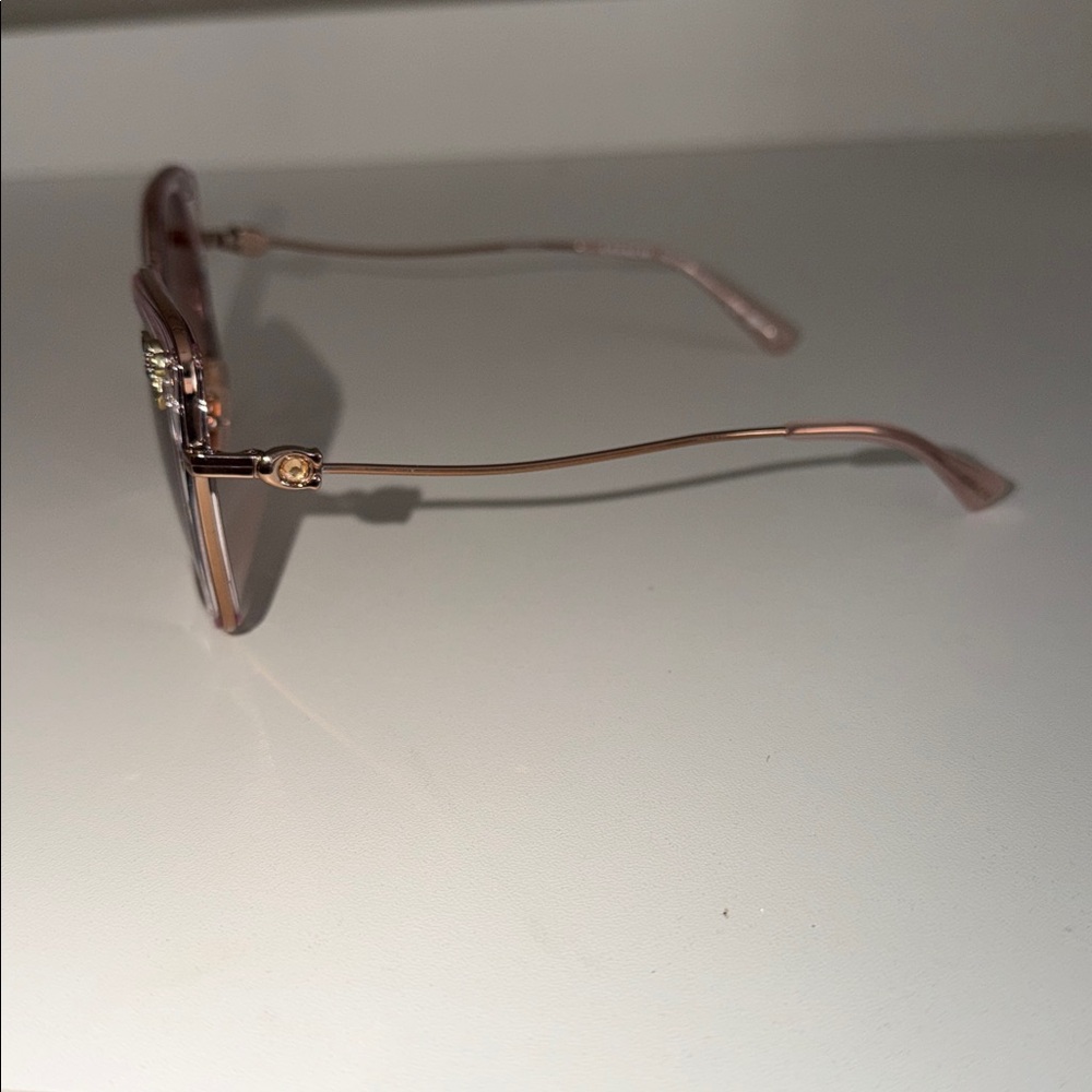 Coach HC7101B Rose Gold Sunglasses - Picture 5 of 7